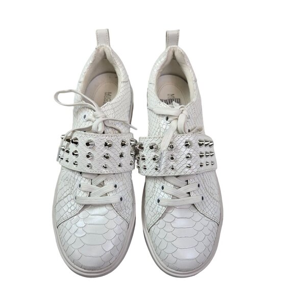 NWT/NWOB Michael Michael Kors Leather Grove Studded Platform Sneakers Size 9 - Picture 2 of 12